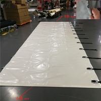 Bâche imperméable de tissu enduit de PVC protégé contre les UV du service personnalisé 750gsm 900gsm pour la remorque latérale de rideau