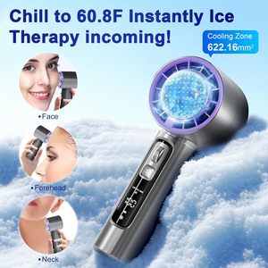 Ventilador de Mano Portátil con Velocidad Ajustable (1-100), Batería Recargable de 4000mAh, Enfriamiento Personal con Hielo, Pantalla LED, Mini Ventilador Turbo - Product Image 3