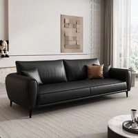Ensemble de canapés de bureau modernes en cuir de luxe de haute qualité pour le bureau à domicile et le salon