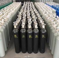 Bouteille de gaz mixte ENISO9809-3 TPED 150BAR 6L Oxygène Argon Hydrogène Hélium CO2 CO avec valve, bouchon et poignée