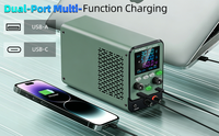Alimentation régulée CC BORUIDY SPPS-Q305 30V 5A avec écran LCD couleur, triple protection OVP/OCP/OPP et charge rapide USB