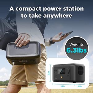 Station d'alimentation portable <span class=keywords><strong>ECOFLOW</strong></span> RIVER <span class=keywords><strong>mini</strong></span>, batterie au lithium de secours 210Wh, charge rapide, prises CA 110V/300W, ports CC et USB - Product Image 3