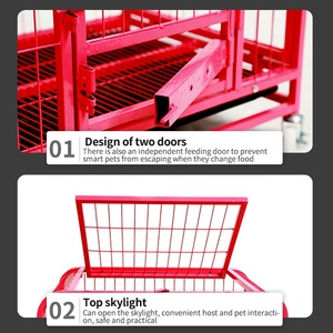 Tianbaotaobui — chenil pliable de haute qualité, transport pliable en métal, <span class=keywords><strong>XXL</strong></span> pour animaux de compagnie, grandes cages, vente en gros - Product Image 4