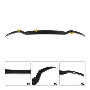 Sooqoo สปอยเลอร์คาร์บอนไฟเบอร์สำหรับรถยนต์, สปอยเลอร์ขัดเงารถ F97 X3M BMW - Product Image 2
