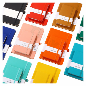 Encuadernación perfecta logotipo personalizado A5 B6 PU cuero Tapa dura diario cuaderno para hacer lista contraseña libro - Product Image 1