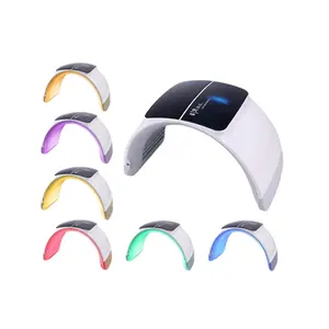 Mesin terapi LED 7 warna PDT, mesin terapi Spa wajah berjerawat lampu kecantikan