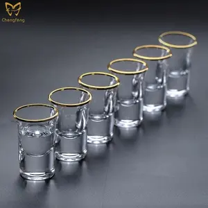 15 ml Goldrand Schnaps gläser mit Goldrand-handgemacht