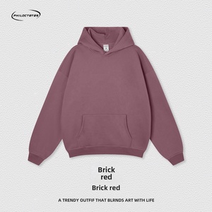 QianXi 2026 Winter Men's Hooded Fleece Sweatshirt &amp; Sweatpants Set 350g Polyester/Cotton Breathable Streetwear Trousers For Men - Product Image 3