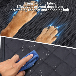 Luxus Hund Autos itz bezug Wasserdicht Langlebig Kratz festigkeit Weiche abnehmbare Abdeckung für Outdoor-Reisen Camping Haustier Rücksitz - Product Image 4