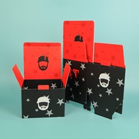 Caja de Cartón Corrugado Reciclable y Ecológica con Logotipo Personalizado, para Empaque de Ropa y Sombreros, con Fondo de Cierre y Ranuras Regulares