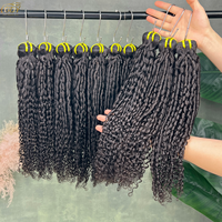 Extensions de Cheveux Humains Indiens Vierges Bruts Pixie Curl 100% Naturels Non Traités Double Drawn pour Livraison Directe
