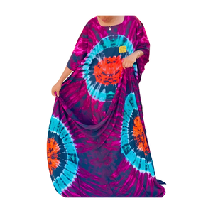 Casual <b>Summer</b> Floor-Length Chiffon <b>Kaftan</b> Dress Asymmetrical Neckline Long Sleeve Lace Back African Style Modern Breathable - Product Image 5