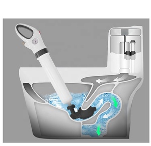 Strumento per dragare la toilette per fognatura pistola per <span class=keywords><strong>scarico</strong></span> fognario per lavello ad alta pressione di sesta generazione pulizia della casa - Product Image 2
