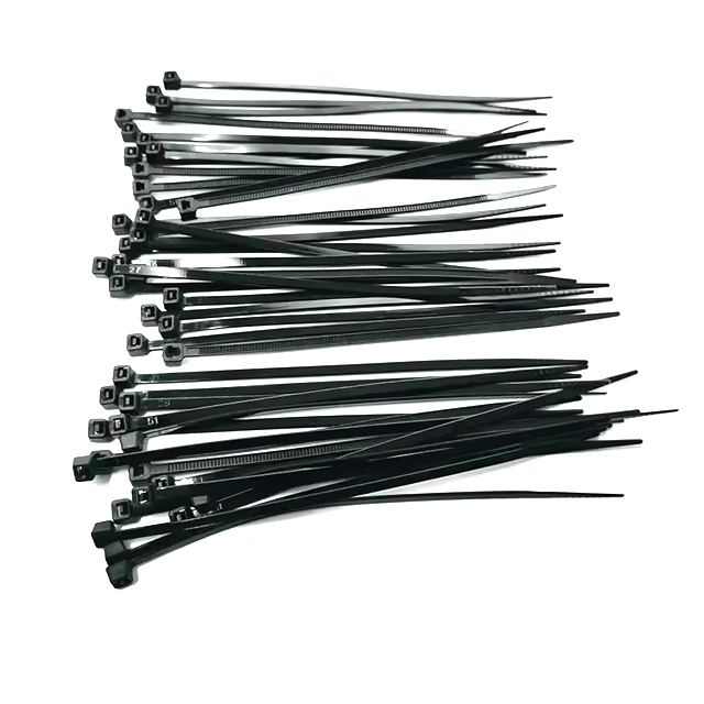 High Quality Hot Sale Environmental Protection Black and White Plastic Zipper Self-locking Cable Set Nylon Cable Ties