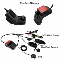 Caméra de tableau de bord double ADAS DMS AI 1080P HD avec 4G GPS, surveillance du conducteur et avertissement de collision pour camions, taxis et logistique