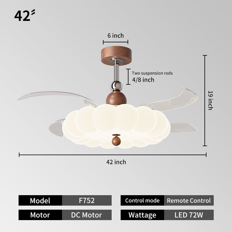42IN-Wood-Round-Pendant Mount