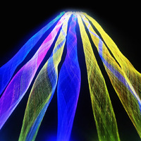 Maille en fibre optique de 7 mètres avec moteur LED RGBW étanche de 6W pour la décoration lumineuse par fibres optiques