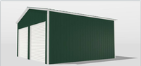 Bâtiment de garage préfabriqué en acier, kit de carport métallique modulaire, abri de voiture portable pour stationnement résidentiel