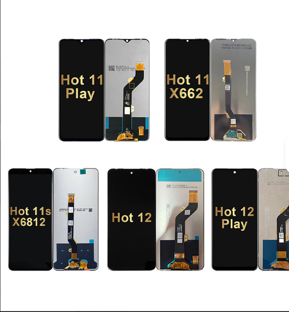 Original Mobile Phone LCD for Infinix Hot 8 9 10s 11s 12i 20 Play 5G NFC Oem Replacement Display Screen Touch