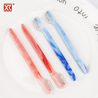 Outil multifonctionnel pour la coupe des sourcils en paille de blé, rasoir de dermaplaning, exfoliant, épilation des poils du visage, lame de rasage professionnelle