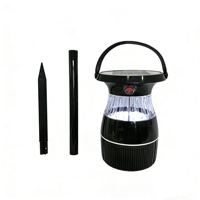 Piège à moustiques solaire UV à aspiration, lampe anti-insectes extérieure écologique pour le contrôle des nuisibles volants avec ventilateur d'aspiration