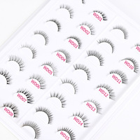 Faux cils courts en une seule pièce, effet queue d'hirondelle, recourbés, maquillage nude naturel, extension des cils extérieurs, best-seller