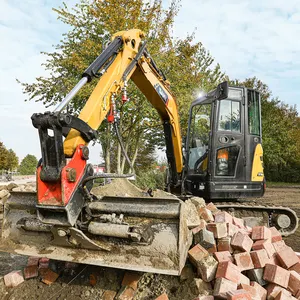 Sany Construction Landscaping Farming 1 Ton Mini Excavator Rubber Tracks 5 Ton Digger Sy16C Sy18C Sy35U Sy50U