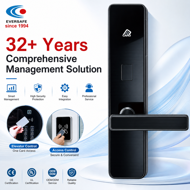 RF Card Hotel Lock Management System Smart RFID Door Lock, European Retro Style, Direct Sales for Hotel & Office