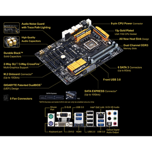 GIGABYTE-Placa base para juegos usada con zócalo LGA 1150, compatible con Intel Z97 Express Chipset 4th 5th Core I3 i5 i7 - Product Image 6