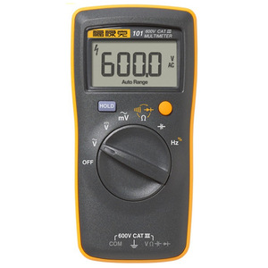 Multimètre numérique F106 F107, mesure de tension AC/DC 600V, portée automatique, multimètre portable - Product Image 1