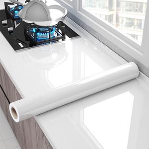 Pegatinas de papel tapiz autoadhesivas de PVC de mármol brillante personalizadas, película decorativa de <span class=keywords><strong>vinilo</strong></span> de grano de mármol de mesa para salpicaduras de <span class=keywords><strong>cocina</strong></span> - Product Image 3