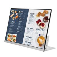 Soporte de Mesa para Restaurante de 21.5 a 23.8 Pulgadas, Pantalla Pequeña Android, Menú Digital, Panel de Publicidad con Video, Reproductor de Tablet