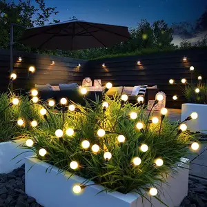 Venta caliente de alta calidad Solar Firefly Garden Lights Decoración impermeable al aire libre