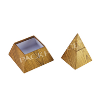 Boîte pyramidale en carton rigide conçue sur mesure pour l'emballage doux Recyclable et réutilisable avec stratification UV et mate