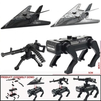 Nuevo Producto - Aeronave Invisible No Tripulada Hecha de Bloques de Construcción, Juguete de Perro Mecánico Biónico, Modelo de Ensamblaje de Bloques de Construcción