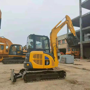 Maquinaria de movimiento de tierras de segunda mano Original de Japón más vendida, miniexcavadora Komatsu PC55MR usada barata - Product Image 1