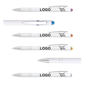 Custom Logo Metal Stylus <b>Pen</b> with Aluminum Barrel, Click Ballpoint <b>Pen</b> for Promotional <b>Gifts</b> and Office Use - Product Image 2