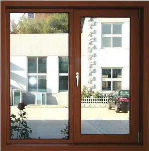 Modern tasarımlar fransız modelleri boyutları katı ahşap kemer tik ahşap kapı alüminyum ahşap kaplı kanatlı pencere