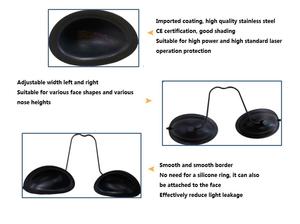 نظارات ليزر عالية الجودة من المعدن الفضي والسيليكون/نظارات أمان ipl نظارات حماية من الضوء بالليزر - Product Image 4