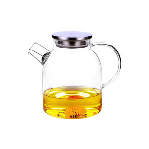 Nouveau service de filtre conçu <span class=keywords><strong>Vin</strong></span> Dor <span class=keywords><strong>Carafe</strong></span> à eau en verre Bouchon en liège - Product Image 4
