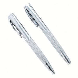 High Quality Luxury Ps-20250827-10 Full <b>Color</b> Ballpoint <b>Pens</b> Custom Logo Chrome Silver Carved Designs Fashion - Product Image 1