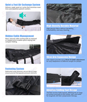 Pressothérapie Professionnelle Drainage Lymphatique Masseur de Jambes Infrarouge Combinaison de Pressothérapie à Compression d'Air pour Beauté et Physiothérapie