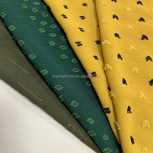 Tela tejida de dos tonos para vestido Abaya, tejido de dos tonos de flores con bordado de brocado de Jacquard y crepé, con flujo de aire y Uragiri, modelo 180D - Product Image 5