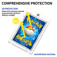 Étui magnétique One Touch 35PT pour cartes, protection UV, étui transparent en acrylique pour cartes de sport (baseball, football) et cartes à collectionner TCG