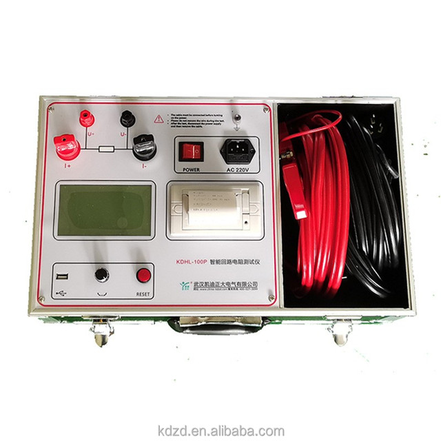 Wholesale Factory Electrical Instrument 100A Loop Resistance Test Set Manufacturer Contact Resistance Tester Price
