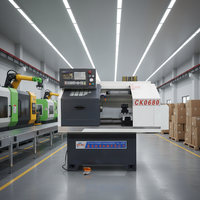 Tour CNC miniature CK0680, machine à découper le métal, tour CNC