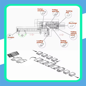 Hộp <span class=keywords><strong>carton</strong></span> máy đóng gói hoàn toàn tự động cartoning máy bao bì <span class=keywords><strong>carton</strong></span> erector máy - Product Image 2