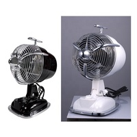 Table de bureau Mini ventilateur d'air de refroidissement Style Vintage Premium noir 3 pales 220v 20w ventilateur de tête d'avion rétro électrique