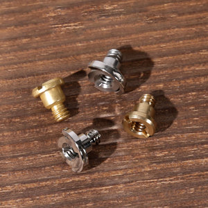 PU máy ảnh da trường hợp cơ sở vít 1/4-inch thép không gỉ DSLR da trường hợp Brass Set vít - Product Image 5