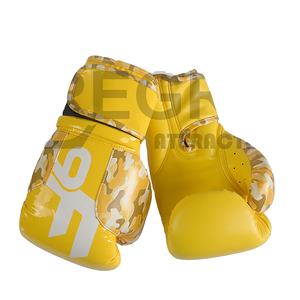 Guantes de boxeo con estampado de látex y cuero japonés para adultos y personas, guantes de boxeo con Logo OEM, película de Color plástico, SBR - Product Image 1